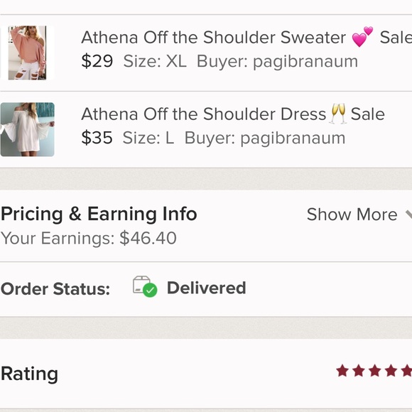 Lovely More Shoulder Sweater 🌸1 Left Sale - Picture 6 of 6